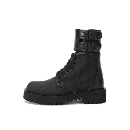 Valentino Campsite Combat Boot 'VLTN Times - Black'