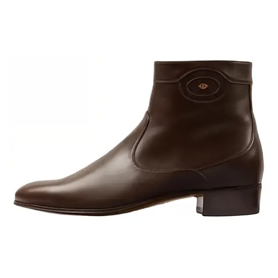 GUCCI Ankle Boots Men Dark Brown