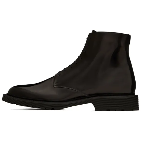 SAINT LAURENT Army Ankle Boots Men Black