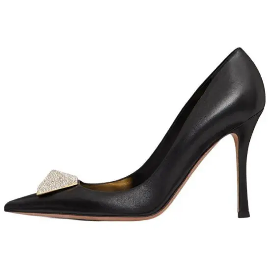 Valentino Garavani One Stud 100mm Crystal-embellished Pumps