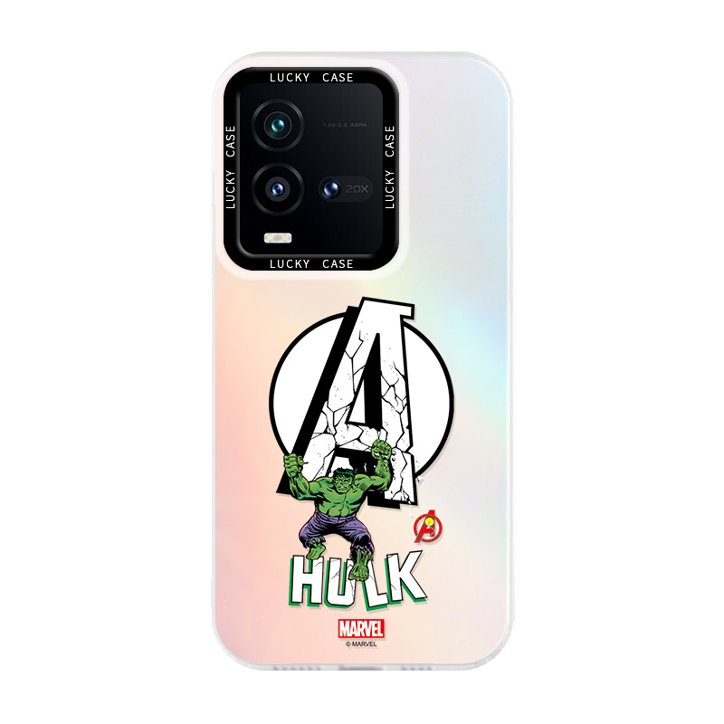 Disney Disney ABS+PC material Marvel Hulk cool creative high-end cartoon laser acrylic mobile phone case suitable for vivox200/x100pro/x90/s19/s18pro/iQOOneo9/neo8/iQOO13/12 trend
