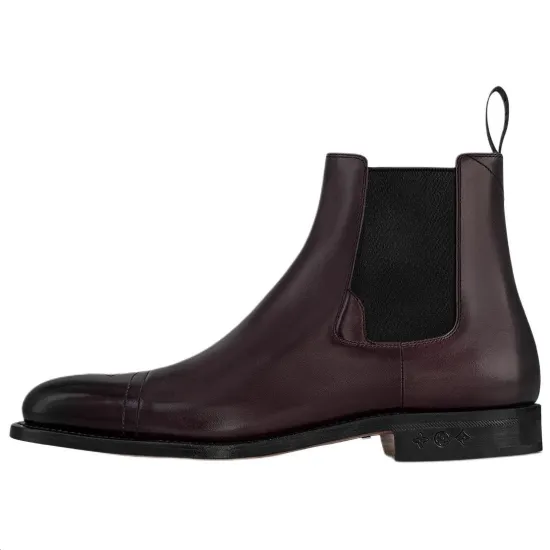 LOUIS VUITTON Varenne Chelsea Boots Women's Red