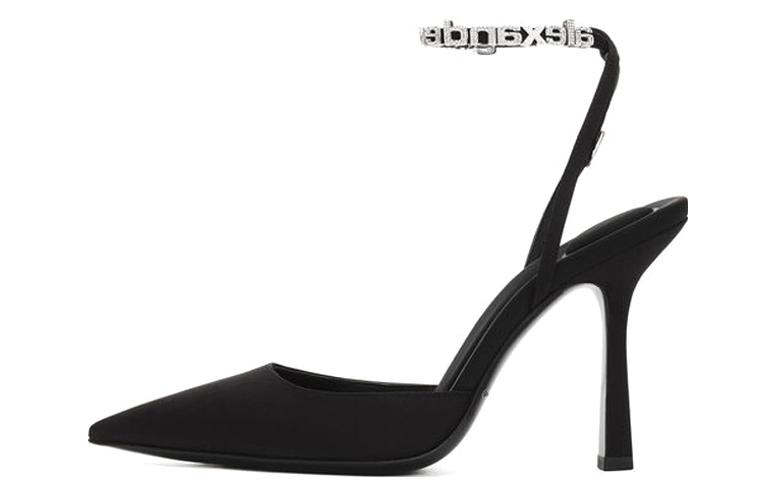 Alexander wang интерьер Туфли на шпильке Alexander Delphine с тканевым декором и кристаллами на высоком каблуке обувь женский черный