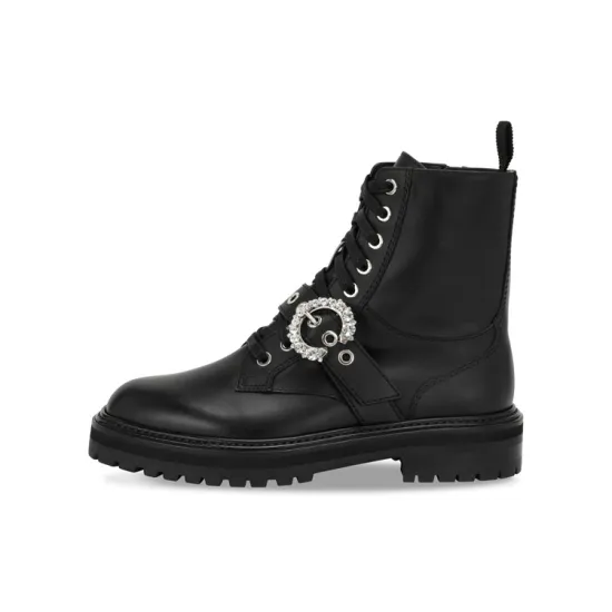 Jimmy Choo Cora Short Martin Boot Women's Black