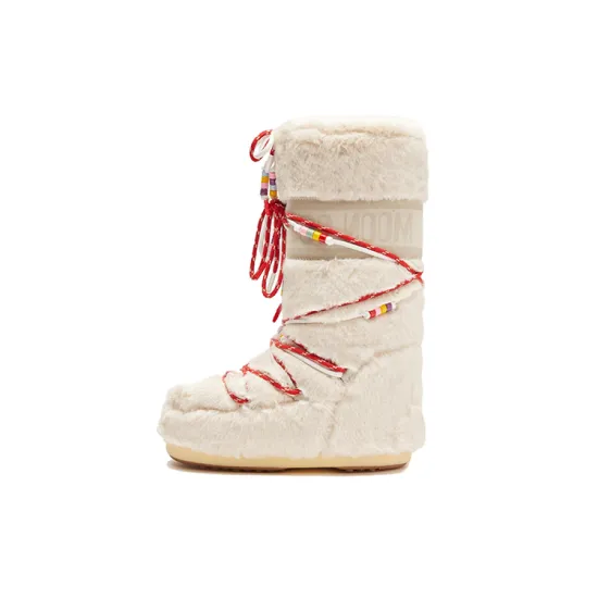 Moon Boot Icon Logo Printed Beads Boots