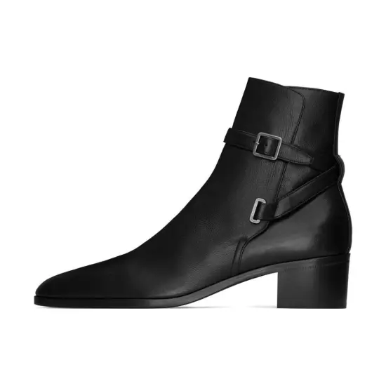 SAINT LAURENT Jodhpur 45mm Leather Boots