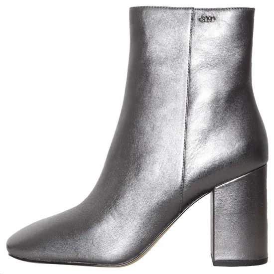 MICHAEL KORS Perla Fle Ankle Boots 8.3cm Women's Silver