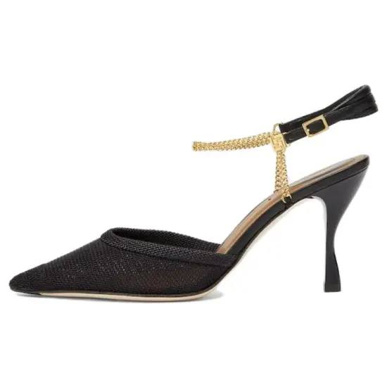 FENDI Colibrì Lite Slim Heel High Heels 8.5cm Women's Black