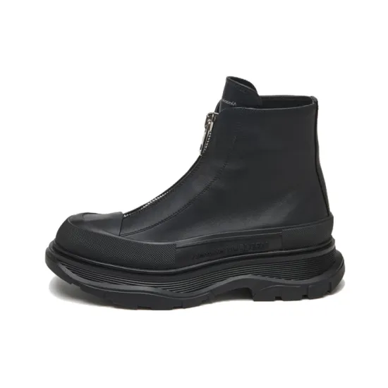 Alexander McQueen Tread Slick Zip Detailed Boots Women's
