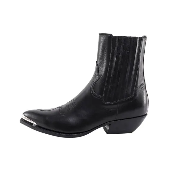 CELINE Short Chelsea Boots Men's Black