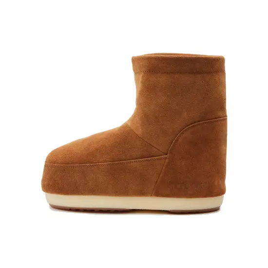 Moon Boot No Lace Suede Boot Tan