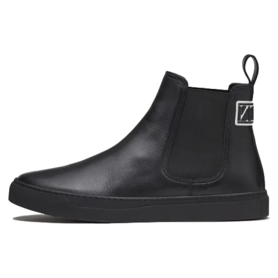 Valentino Chelsea Boots Men Black White