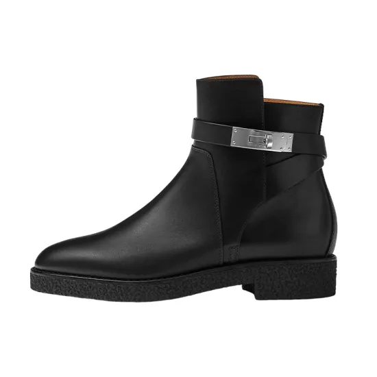 HERMES Follow Ankle Boots Women's Black