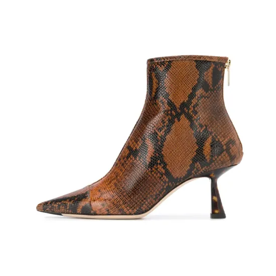 Jimmy Choo Ankle Boots Women's High-Top Brown