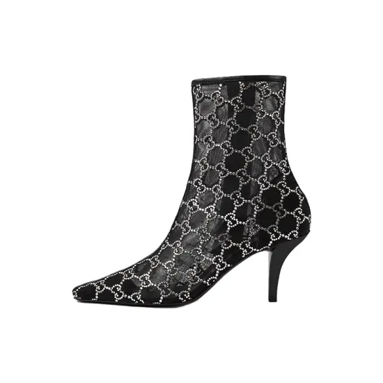 GUCCI 85mm GG-motif Ankle Boots