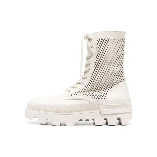 Moncler Perforated Lace-up Boots