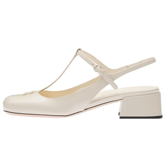 MIU MIU Patent-leather 35mm Slingback Pumps