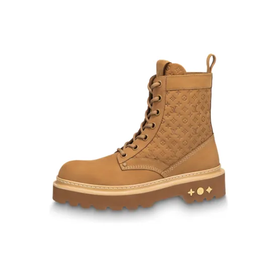 LOUIS VUITTON Ranger Ankle Boots Men Brown