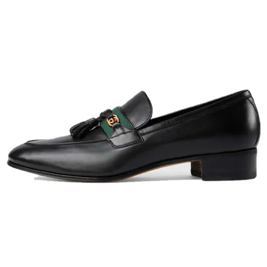 GUCCI Interlocking Loafers Men Black