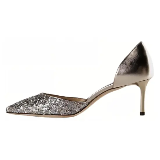 Jimmy Choo High Heels Women's Silver Black