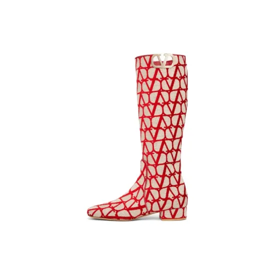 Valentino Garavani Toile Iconographe VLogo Type Boots