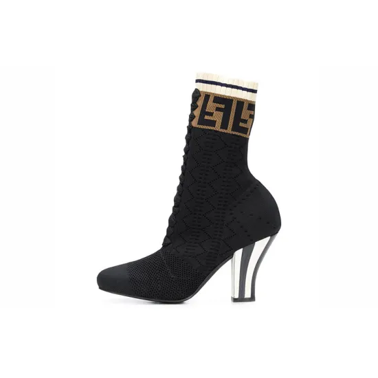 FENDI Ankle Boots Women's Black