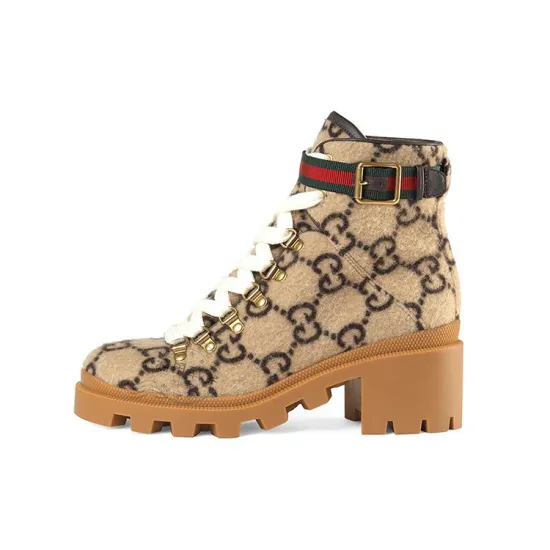 GUCCI GG Wool Ankle Boot