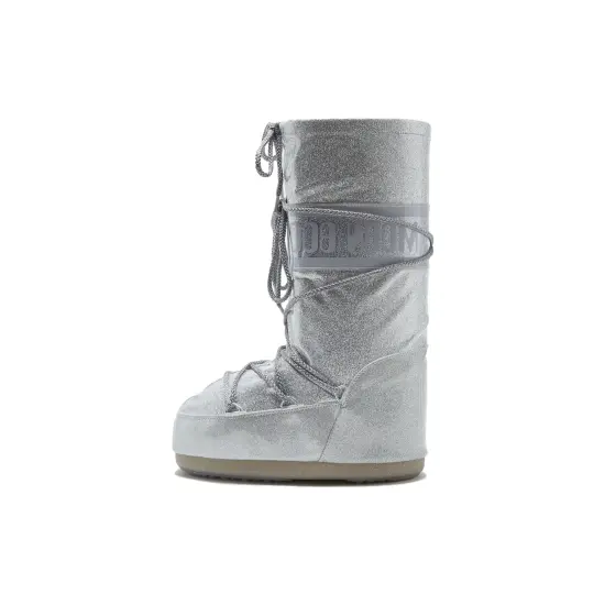 Moon Boot Icon Glitter Lace-Up Boots