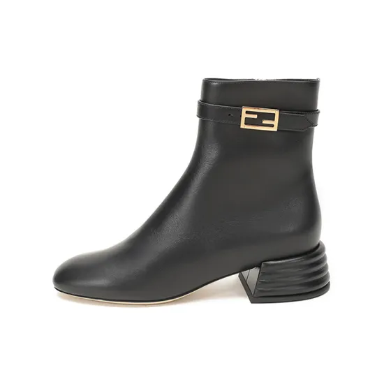 FENDI Ankle Boots Women's Black
