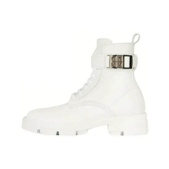 Givenchy Terra Boots White Leather Women's