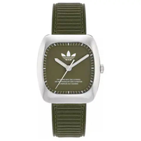 Adidas Originals Wrist Watches Quartz Movement Leather Strap 37*40mm Green Dial Unisex ['50', 149262]m Waterproof