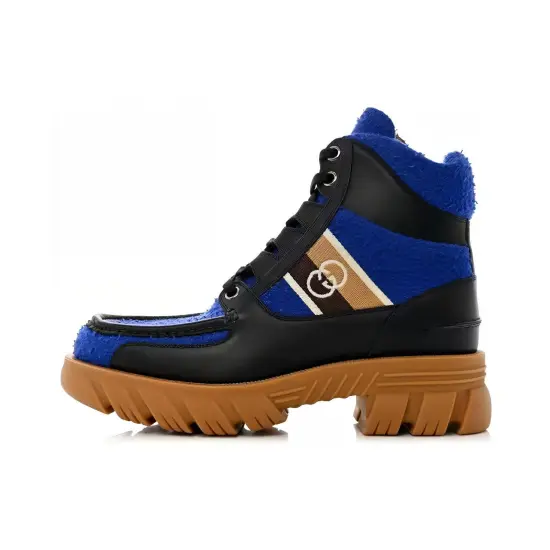 GUCCI Outdoor Boots Men Black Blue
