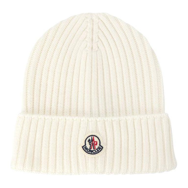 Детская шапка Moncler (белая)
