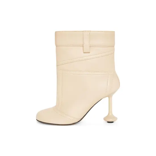 LOEWE Ankle Boots Women's Oat Milk