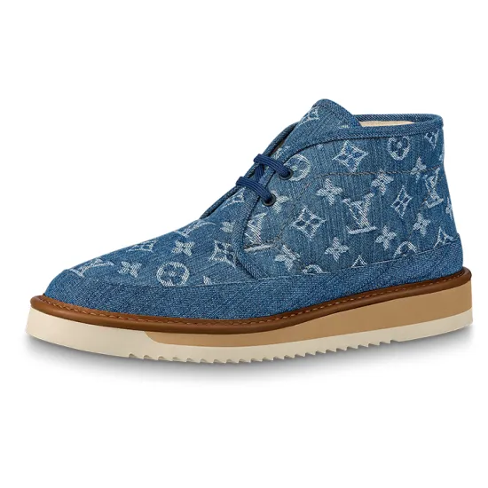 LOUIS VUITTON X Nigo Cosy Ankle Boots 'Denim Monogram'