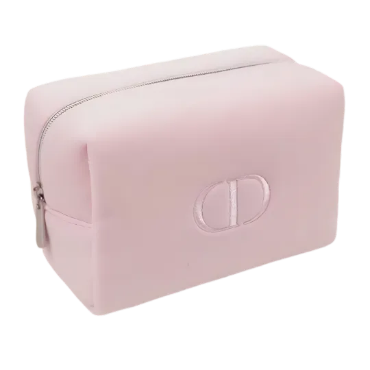 DIOR Minimalist Memory Foam Makeup Bag Pink 14x7.5x10cm