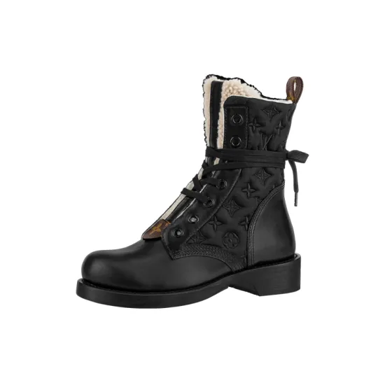 LOUIS VUITTON Metropolis Ankle Boots Women's Black