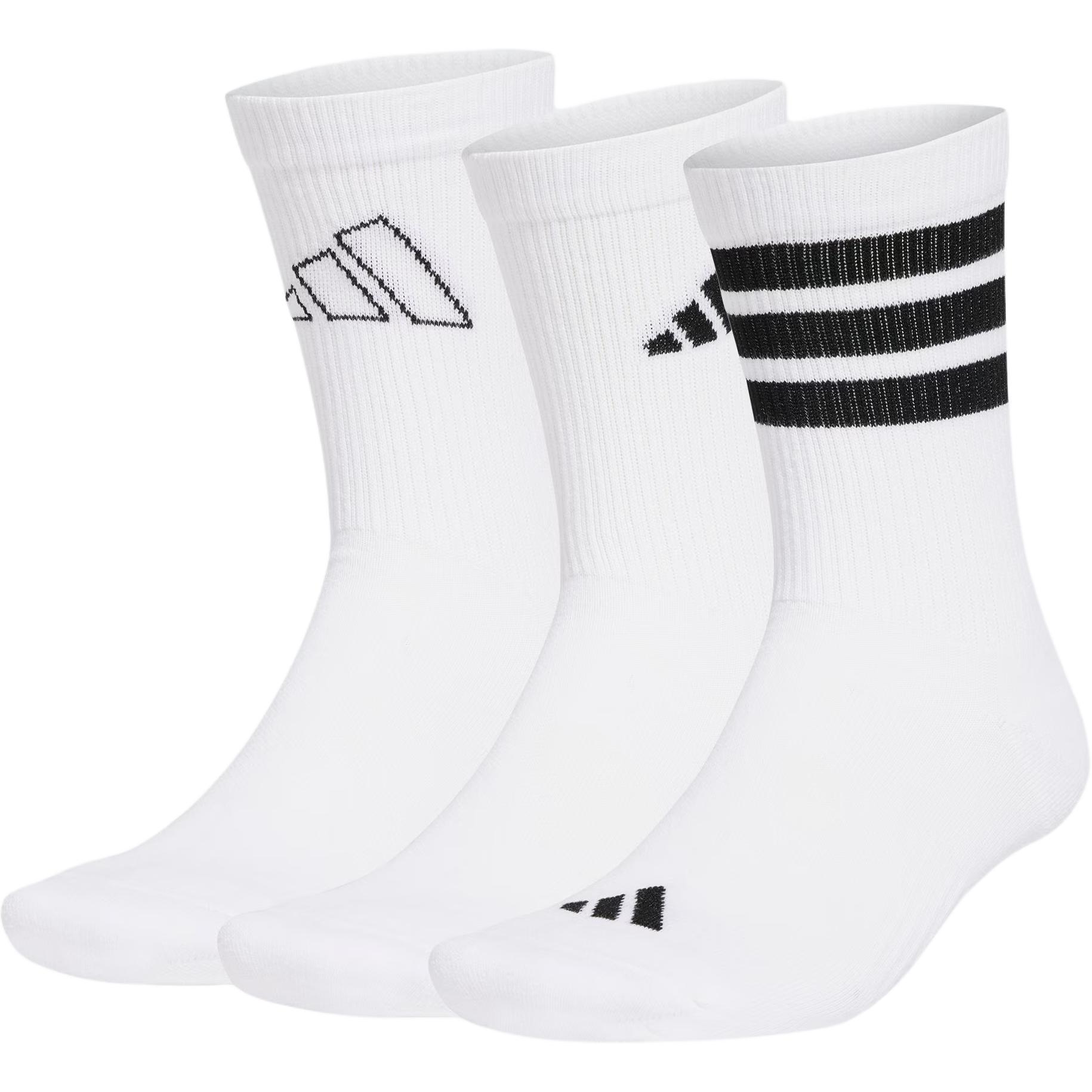 Adidas Crew Socks Unisex 3 Pack White/Black