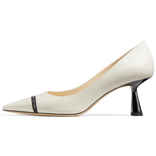 Jimmy Choo Rene High Heels Women's Ecru Black