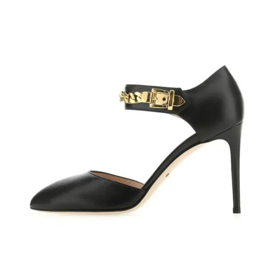 GUCCI Chain-detail 95mm Pointed Pumps