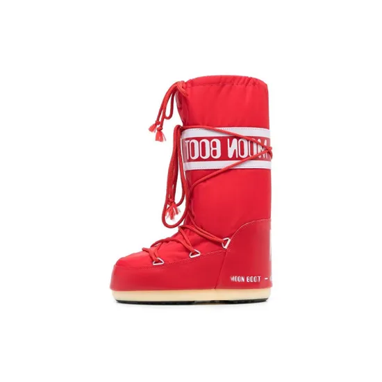 Moon Boot Icon Logo Printed Lace-Up Boots