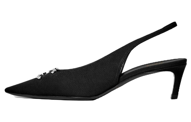 CELINE Selene Triomphe проста и элегантно на высоком каблуке Обувь 5см женский черный