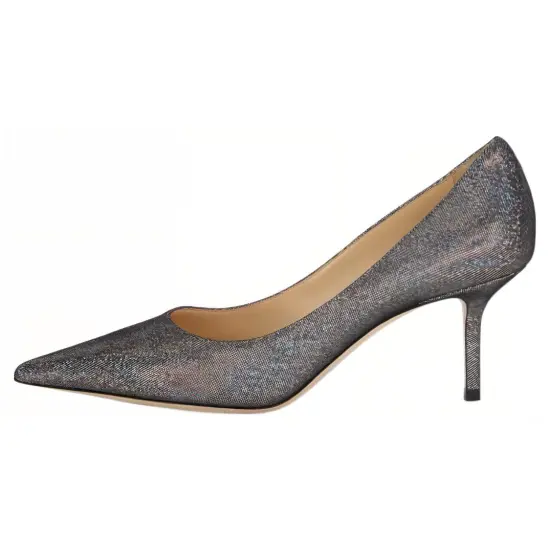 Jimmy Choo Elisa Glitter-embellished 45mm Pumps