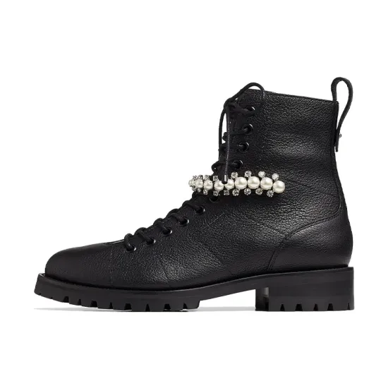 Jimmy Choo Cruz Combat Ankle Boots