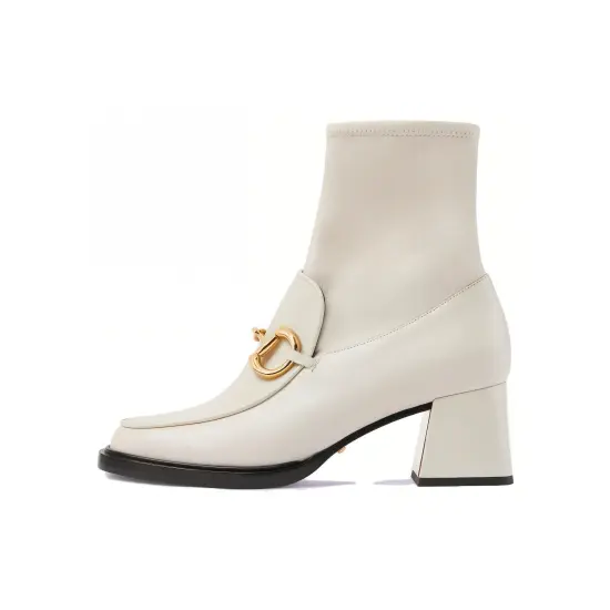 GUCCI Ankle Boots Women's White