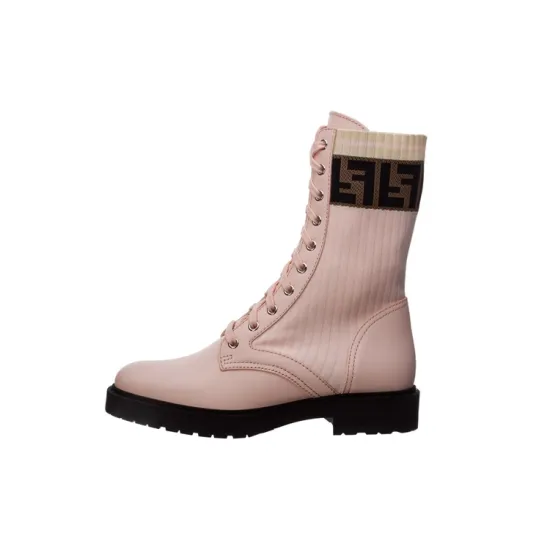 FENDI Rockoko Boots Pink Women's