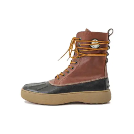 Moncler Moncler X Palm Angels Logo Patchy Lace-Up Boots