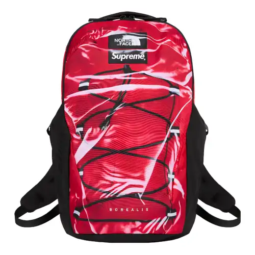 Supreme X The North Face Collaboration Polyester Backpack Unisex Red