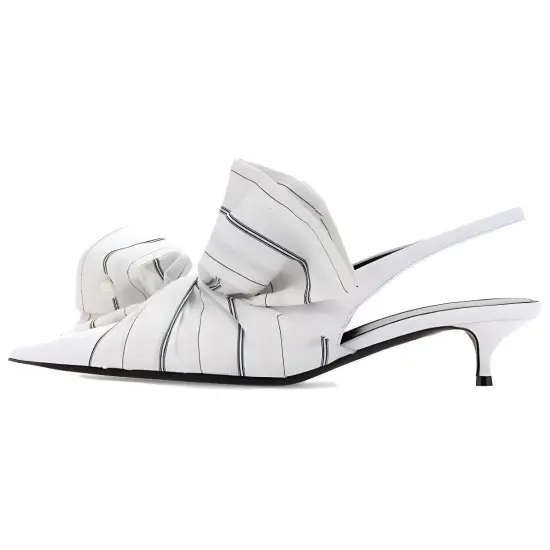 Balenciaga Knife Chemise 40mm Slingback 'White' Women's