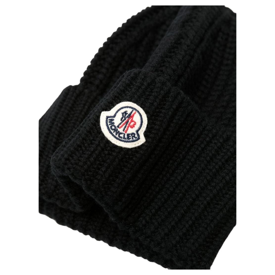 Шапка Moncler (черная) — фото 2